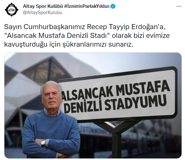Alsancak Stadı'nın Adı Belli Oldu!