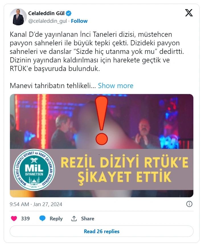İnci Taneleri dizisi hayranlarına şok! Yayından kaldırılması için RTÜK’e bir başvuru daha geldi
