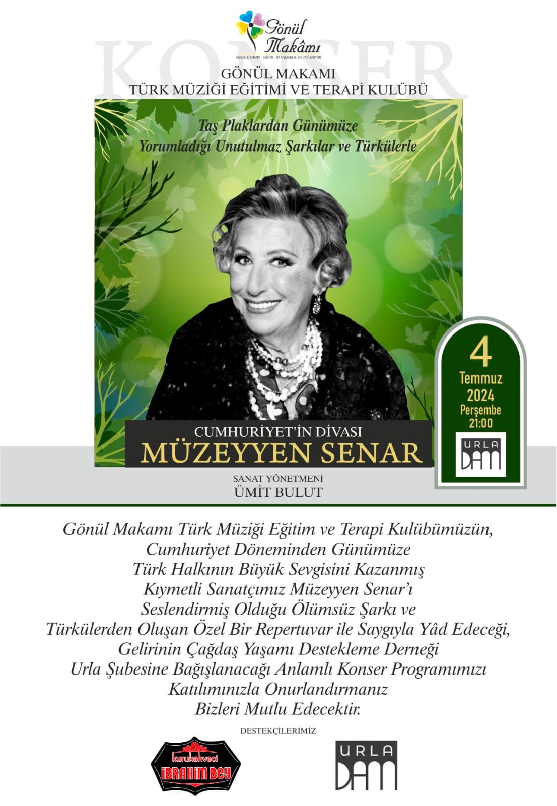 Cumhuriyetin Sesi: Müzeyyen Senar'ın Taş Plaklardan Günümüze Mirasını 4 Temmuz'da Urladam'da Yâd Ediyoruz!