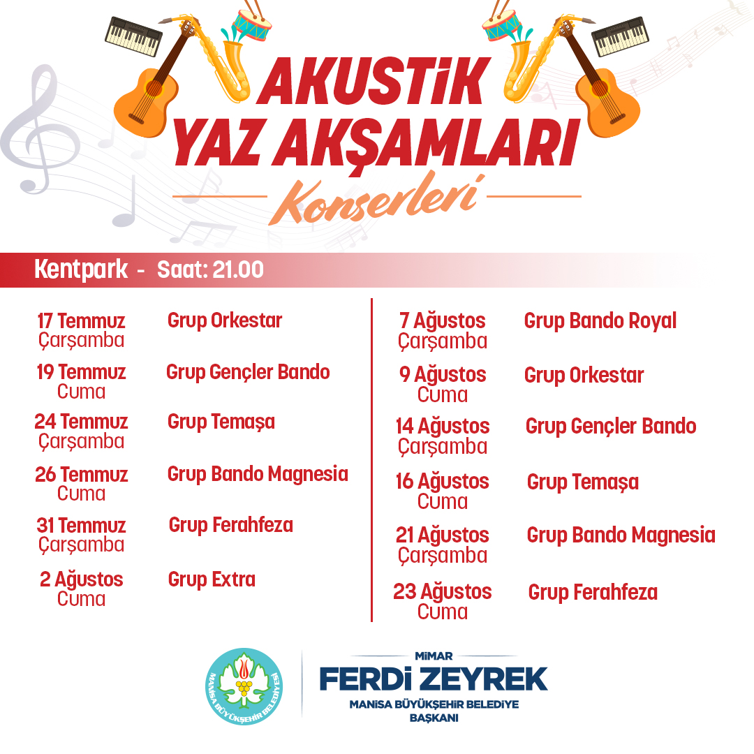 Manisa’da Akustik Yaz Akşamları Başlıyor!