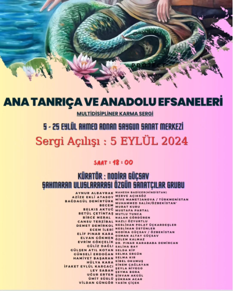 ''Ana Tanrıça ve Anadolu Efsaneleri'' sergisi 5-25 Eylül tarihleri arasında ziyaretçilerini bekliyor