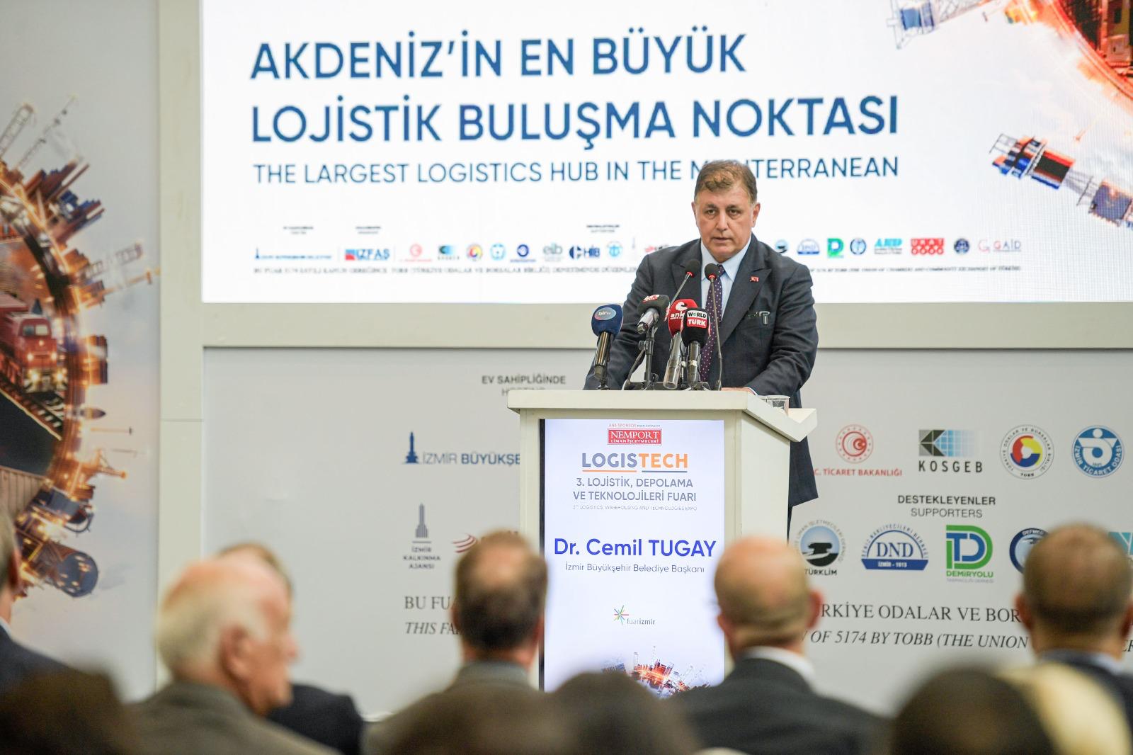 Başkan Tugay’dan İzmir’in lojistik hedefi “İzmir’in ortak koridorda Batı’ya açılan kapı olmasını hedefliyoruz”