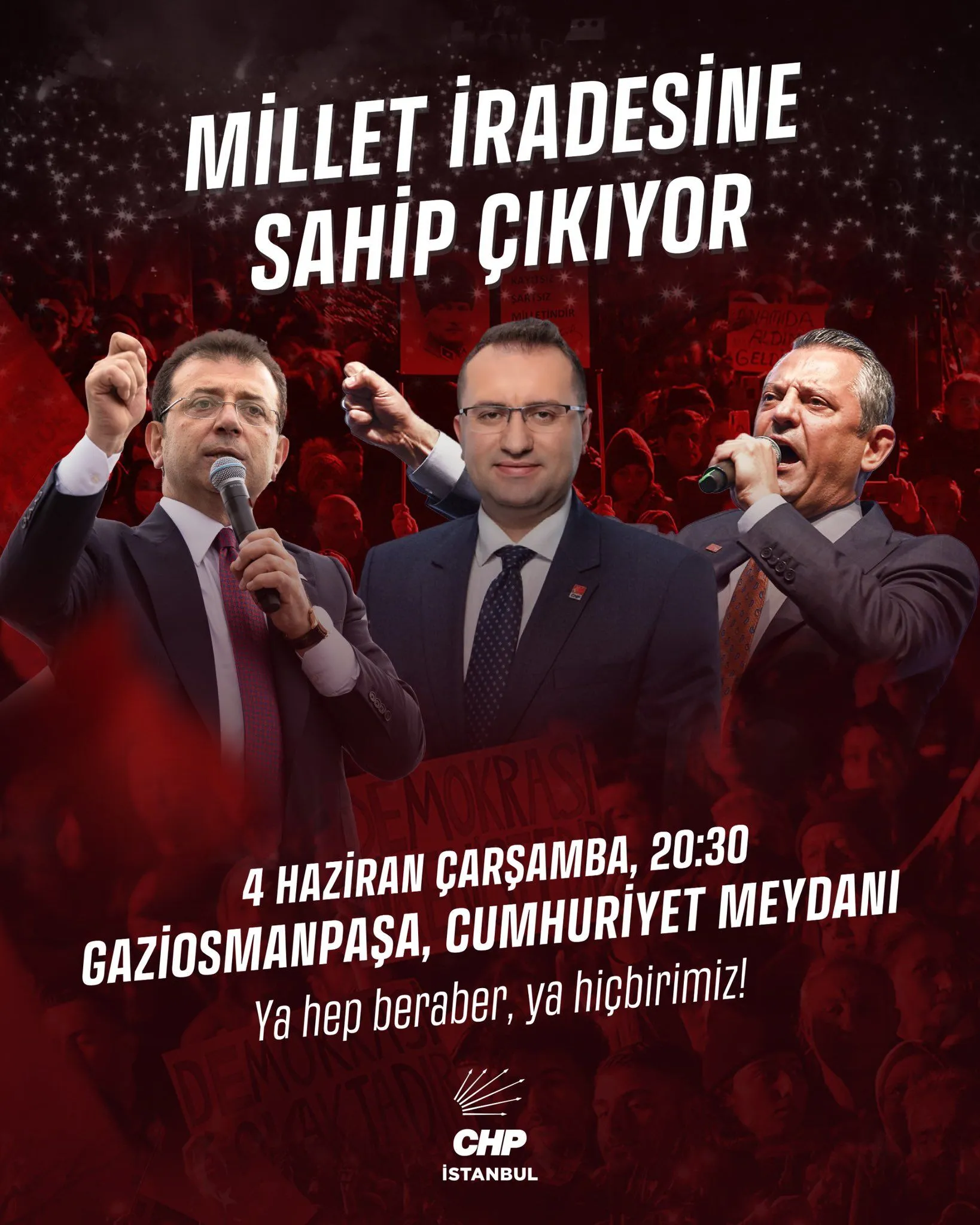 CHP’den sürpriz miting adresi!