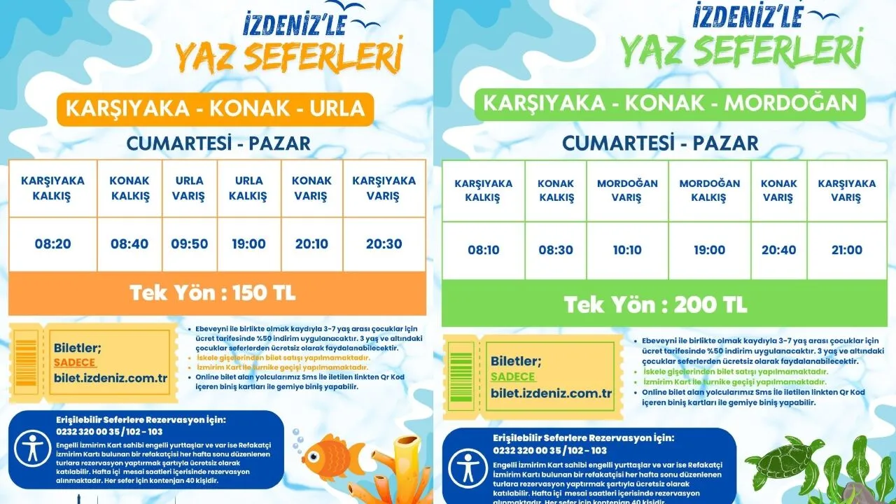 İZDENİZ’le haftasonu kaçamağı: Günübirlik yaz seferleri 21 Haziran’da başlıyor