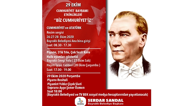 Bayraklı, Cumhuriyet Bayramı'nı coşkuyla karşılayacak