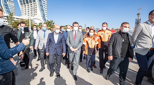 İmamoğlu'ndan Soyer'e geçmiş olsun ziyareti