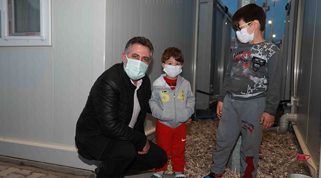 Sandal’dan konteyner kentteki çocuklara yeni yıl sürprizi