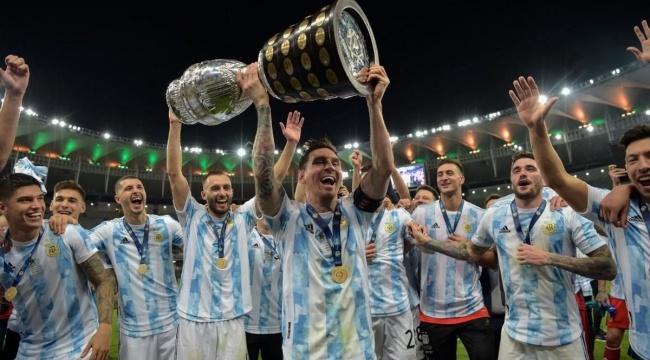 Copa America'da zafer Brezilya'yı deviren Arjantin'in