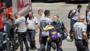 İzmir Büyükşehir Belediyesi Manavgat yangınına müdahale için araç gönderdi