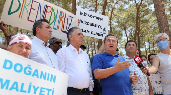 Akbelen dayanışmasına Kıyı Ege desteği