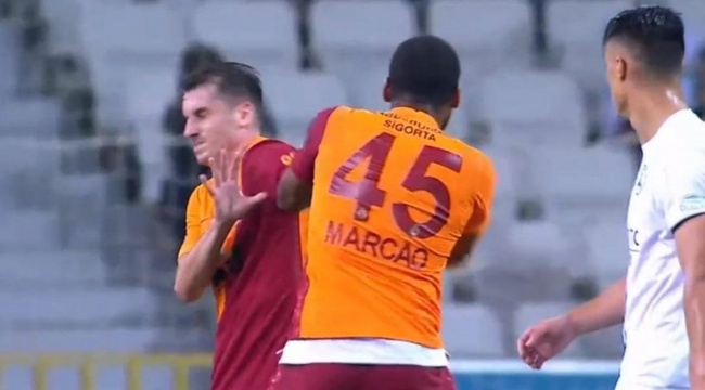Galatasaraylı Marcao takım arkadaşına yumruk attı