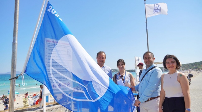 Ilıca Plajı’nda ikinci Mavi Bayrak gururu!
