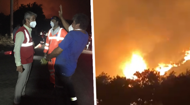 Marmaris Hisarönü tahliye ediliyor