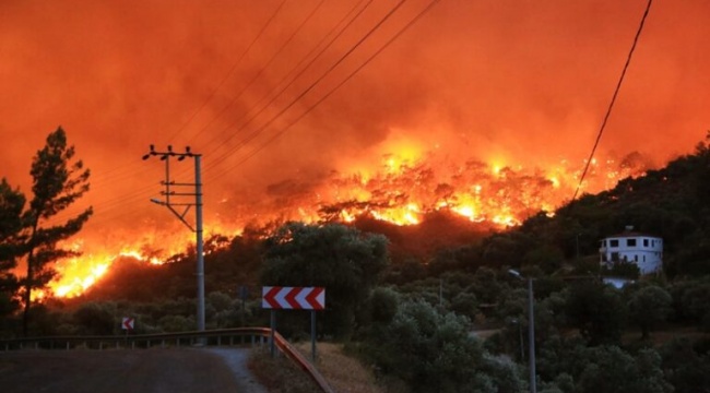 Milas yangını sürüyor! Termik santralin korunmasına yönelik önlem