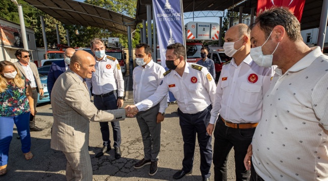Soyer, yangın bölgesinden dönen belediye personelini ziyaret etti: “Bu gurur tarif edilemez”