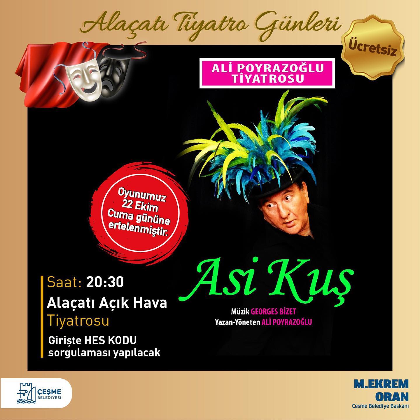 Alaçatı Tiyatro Günlerin'de Bu Hafta