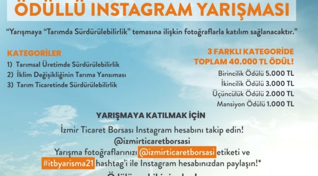 İzmir Ticaret Borsasının Gelenekselleşen Instagram Fotoğraf Yarışması