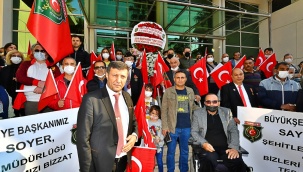 Gazi ve Şehit Yakınlarından Soyer'e Teşekkür