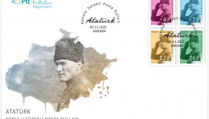 PTT'den Atatürk Konulu Sürekli Posta Pulları