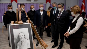 'Çizgimiz Mehmet Akif Ersoy' Resim Sergisi Açıldı