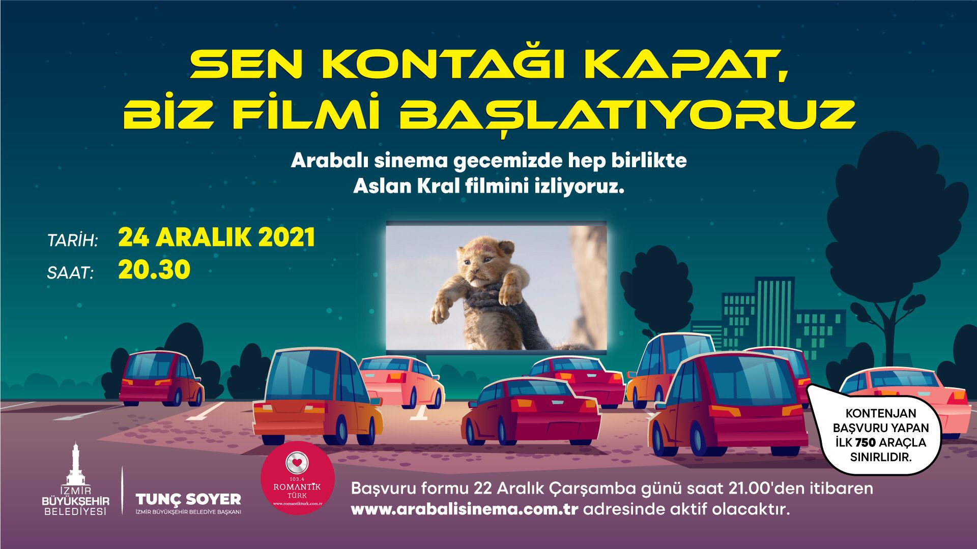 İzmir’de Arabalı Sinema Keyfi