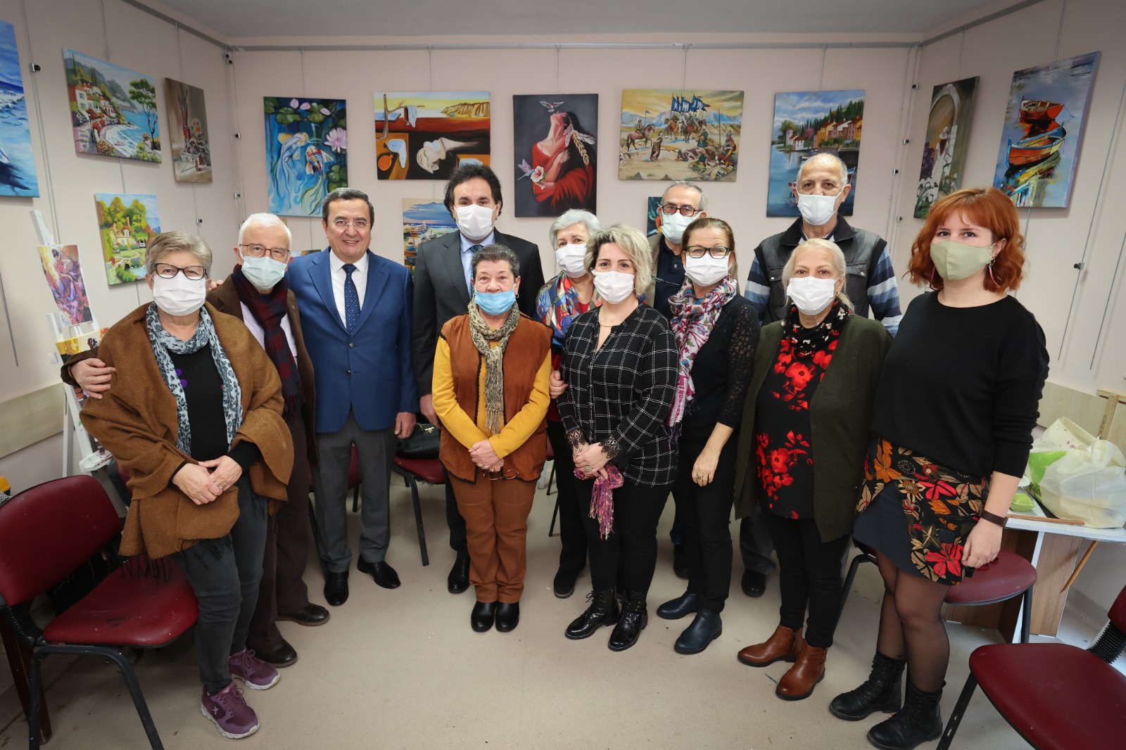 Kaymakam Ve Başkan Batur’dan İleri Yaş’ın Kursiyerlerine Yeni Yıl Ziyareti