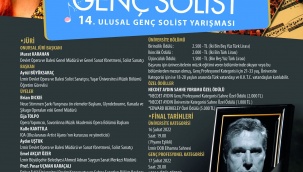 14.Ulusal Genç Solist Yarışması Başvuruları Başlıyor