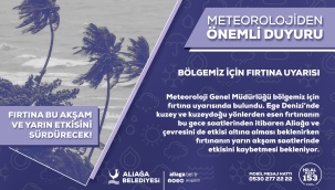 Aliağa İçin Fırtına Uyarısı