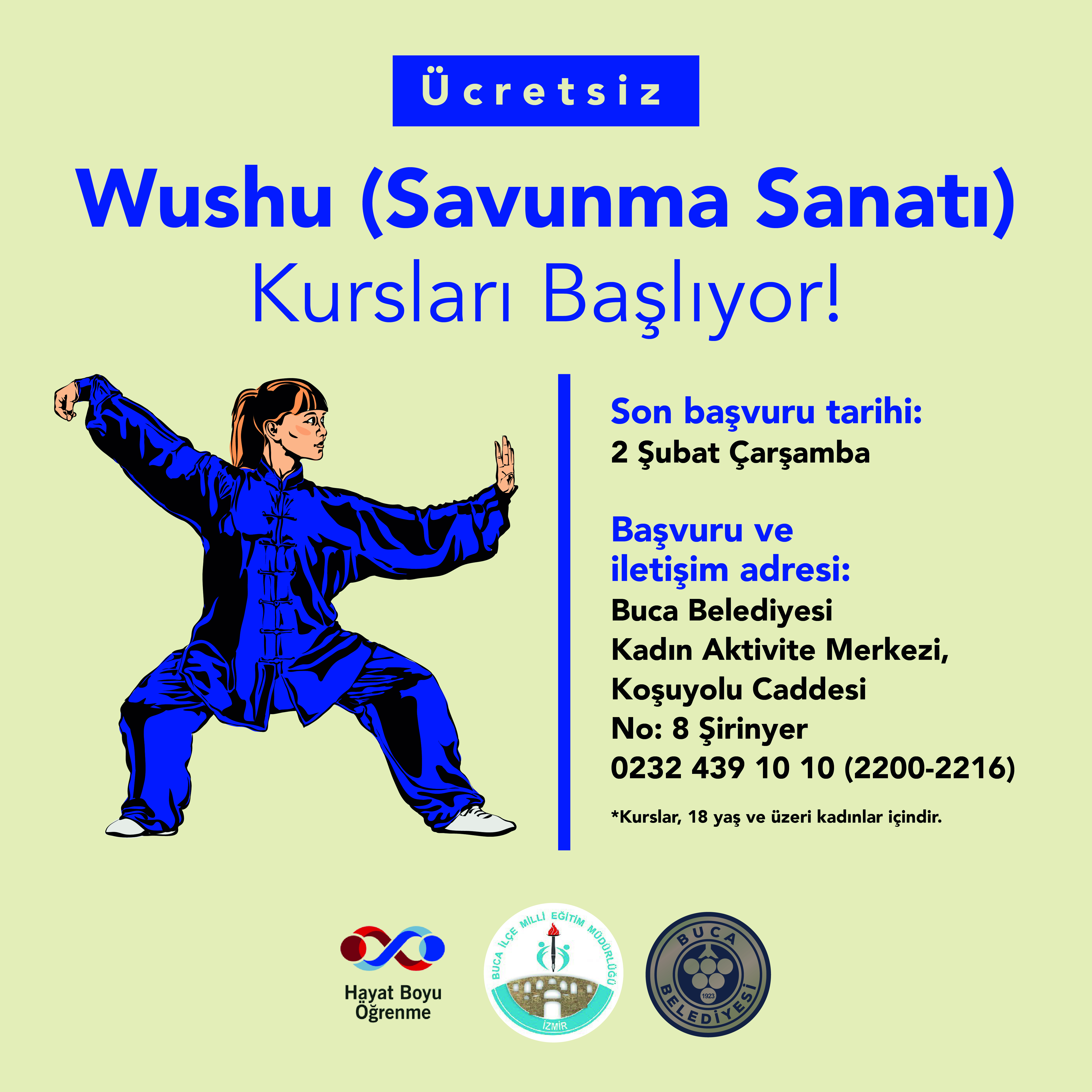 Bucalı Kadınlara Wushu Kursu