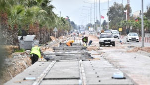 Çiğli Tramvayı’nda Çalışmalar Hızla Devam Ediyor
