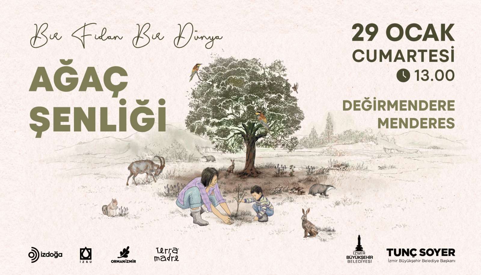 İzmirliler Yarın Ağaç Şenliğinde Buluşacak