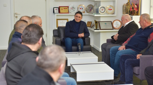 Aliağa Esnaf Odası Yönetiminden Başkan Serkan Acar’a Ziyaret