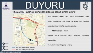 Buca Otobüs Hatlarına Metro Töreni İçin Bir Günlük Düzenleme