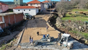 Çukurköy’ün Yollarına Parke Taşı Döşendi