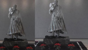 İzmir’de Çelikten Atatürk Heykelinin Açılışı Yapıldı