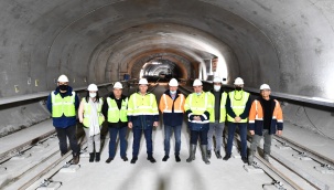 Narlıdere Metrosu’nun Ray Döşeme İşlemlerinin Yüzde 50’si Tamamlandı