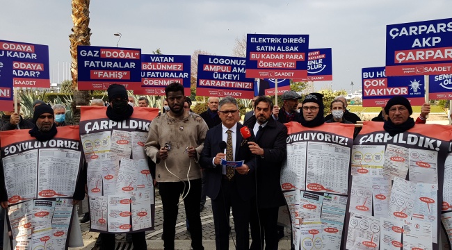 Saadet'ten "Elektrik Çapmış Vatandaş" ile Zam Protestosu