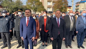 18 Mart Kutlaması İçin Beydağ’da Çelenk Sunma Töreni Gerçekleşti