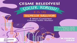 Çeşme Belediyesi Çocuk Korosu Kuruluyor!