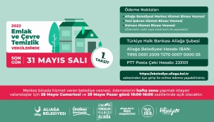 Emlak ve Çevre Temizlik Vergilerinde Son Ödeme 31 Mayıs