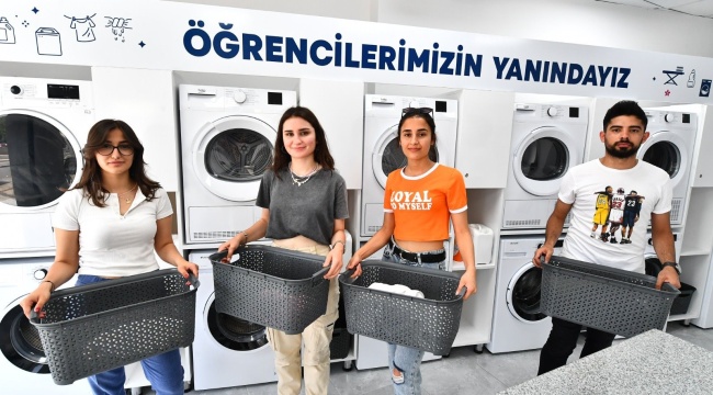 Büyükşehir’den Üniversite Öğrencilerine Ücretsiz Çamaşırhane Hizmeti