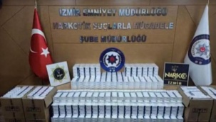 İzmir'de 282 Bin Sentetik Ecza Hap Ele Geçirildi
