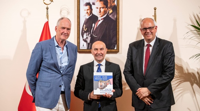 Kardeş Kent Bremen Heyeti Başkan Soyer’i Ziyaret Etti