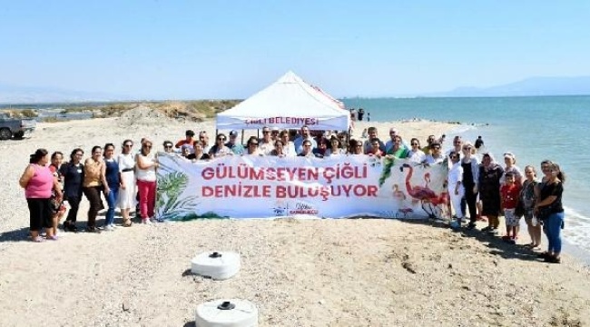 Çiğli'ye plaj! İlçe denizle buluştu