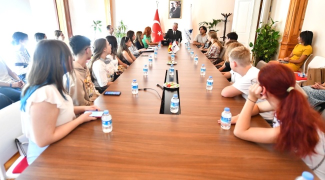 Türk ve Alman öğrenciler Özuslu’yu ziyaret etti