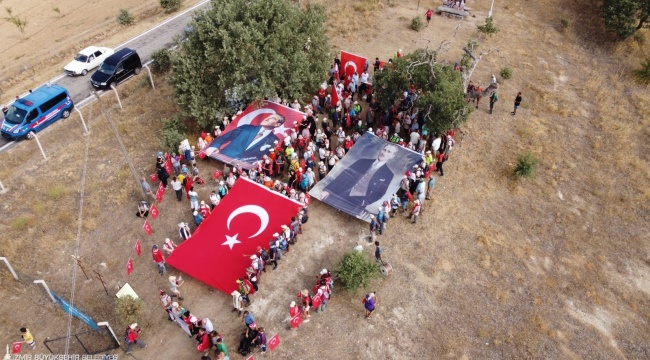 Zafer Yolu kafilesi Takmak’ta