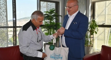 Duayen Gazeteci Donat, Başkan Ergün’ü Ziyaret Etti