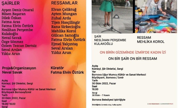 ''On Birin Gizeminde İzmir'de Kadın İzi- On Bir Şair On Bir Ressam''