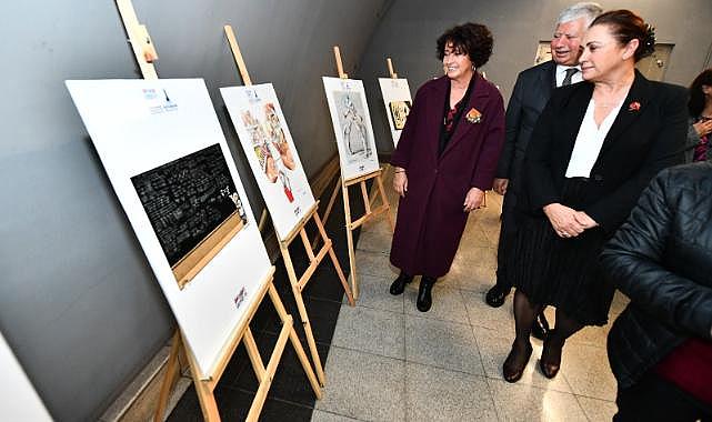 Kadına yönelik şiddete dikkat çekmek için Üçyol Metro İstasyonu'nda farkındalık alanı açıldı