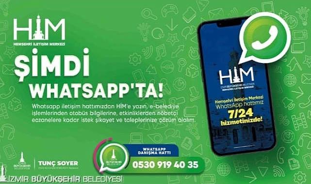 İzmir Büyükşehir Belediyesi artık WhatsApp’ta